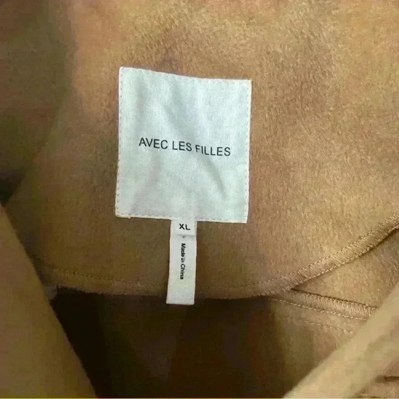 Avec Les Filles Coat Size XL Brown - Picture 3 of 5